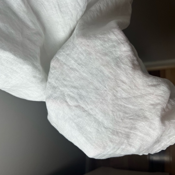 Johnny Was Chandra White Linen Embroidered Tunic Dress Size Small Boho Indie - Picture 8 of 8